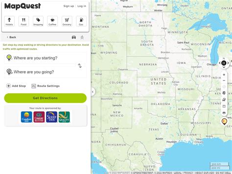Mapquest Route Planner And Finder Get Driving Directions And Maps
