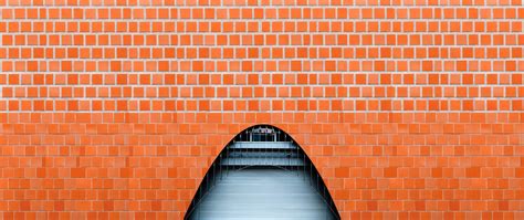 Download Wallpaper 2560x1080 Wall Brick Arch Building