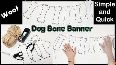 Diy Puppy Party Banner Dog Bone Only Takes 5 Minutes Discount Party