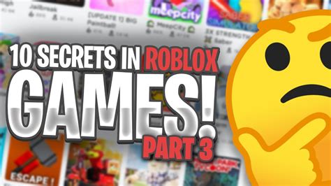 Games With Secrets Roblox