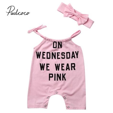 Pudcoco Pink 2pcs Newborn Baby Girl Romper 2017 Sleeveless Jumpsuit