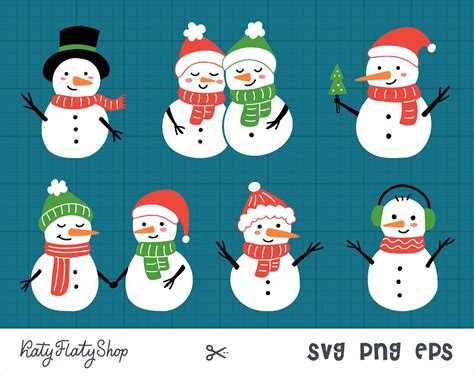 snowman svg files for cricut winter svg christmas clipart etsy