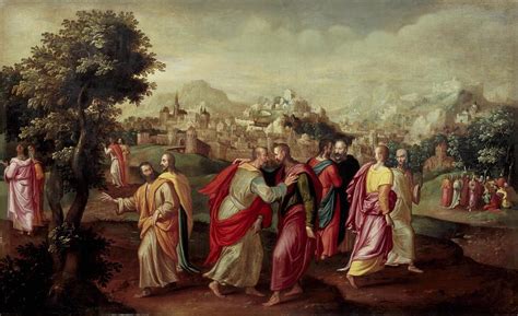 Christ Sends Apostles Out In Pairs Painting By Anonymous Pixels