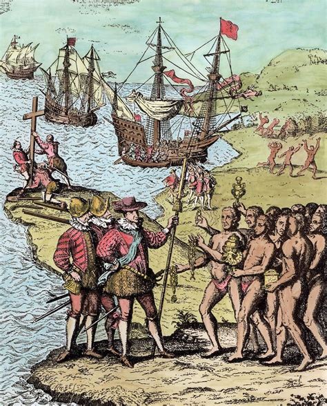 Columbus At Hispaniola By London Justin Winsor Christopher Columbus