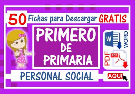 Personal Social Para Primero De Primaria 22 Fichas Gratis Fichas Gambaran