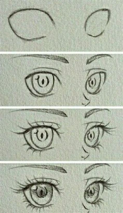 Drawing Anime Eyes Step By Step ~ How To Draw Anime Eyes Step By Step