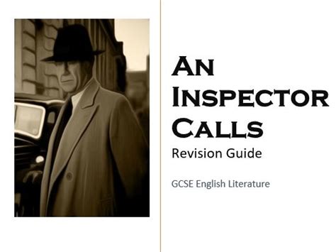 Revision Guide An Inspector Calls Gcse English Literature Aqa