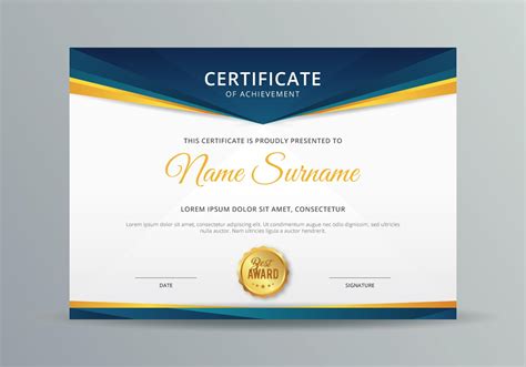 Certificate Design Psd Files Free Download Placespag