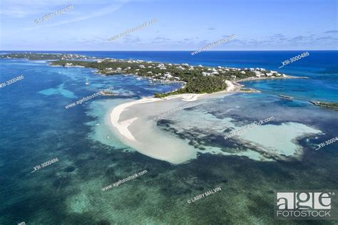 Aerial View Of Tahiti Beach And Sand Bar On Elbow Cay In Abaco Bahamas