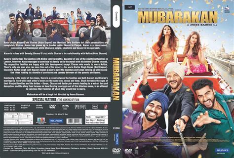 Mubarakan Hindi Movie Dvd 2017 Anil And Arjun Kapoor 29362 Buy