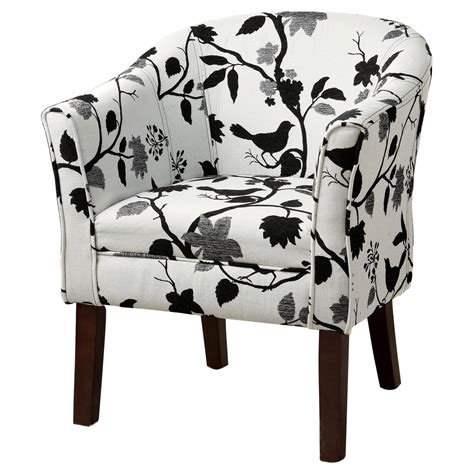 Coaster Home Furnishings 460406 Bird Pattern Fabric Accent Barrel Chair