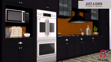 Sims 4 Kitchen Kitchen Stove Kitchen Cabinets Double Oven Stove
