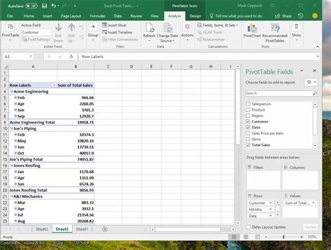 Microsoft Excel Pivot Tables Downluli