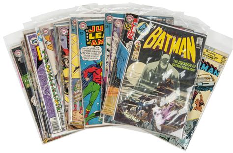 Lot Detail 1960s 1980s Dc Superheroes Themed Comic Book