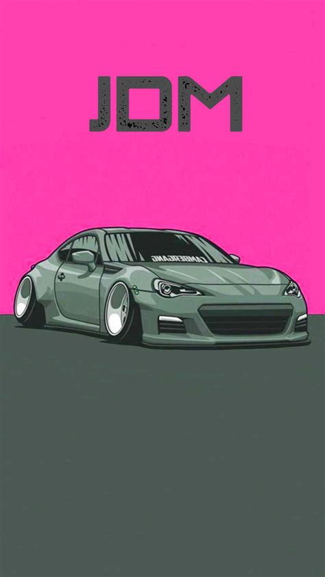 Download Pink And Gray Jdm Car Wallpaper