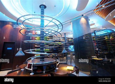 Interior View Of The World S Tenth And Asia S Third Spaceship Themed Restaurant Spacelab In