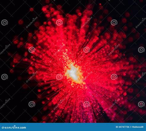Red Burst Of Light With Bright Hot Center Stock Photo Image Of