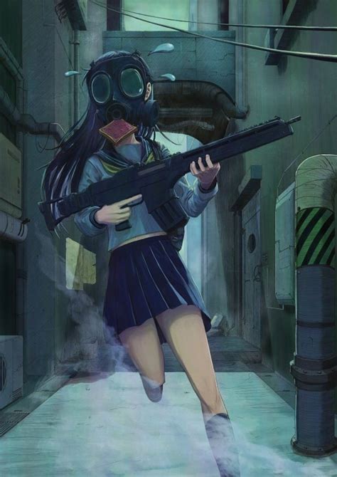 Girls W Gas Masks Wiki Anime Amino