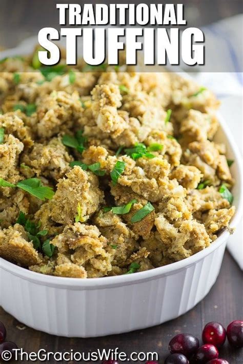 Traditional Stuffing Recipe The Best Traditional Stuffing Recipe With