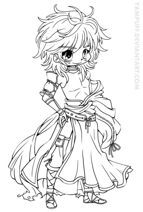 Chibi Boy Coloring Pages