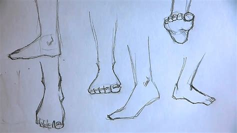 How To Draw Foot 5 Different Ways Youtube