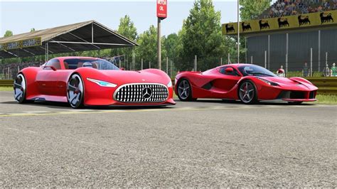 Mercedes Benz Amg Vision Gt Vs Ferrari Laferrari At Monza Full Course