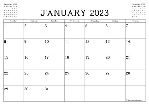 Monthly Calendar 2023 Get Calendar 2023 Update