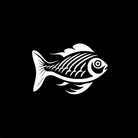Fish Black And White Vector Illustration 27226795 Vector Art At Vecteezy