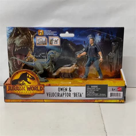Jurassic World Dominion Owen And Velociraptor Beta Human And Dino Pack 1995 Picclick