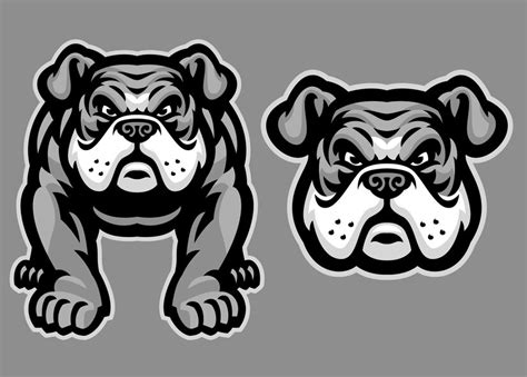 Premium Vector Bulldog Mascot Set