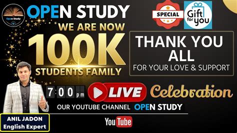 Thank You For This Love 100k Subscribers Live Celebration Open
