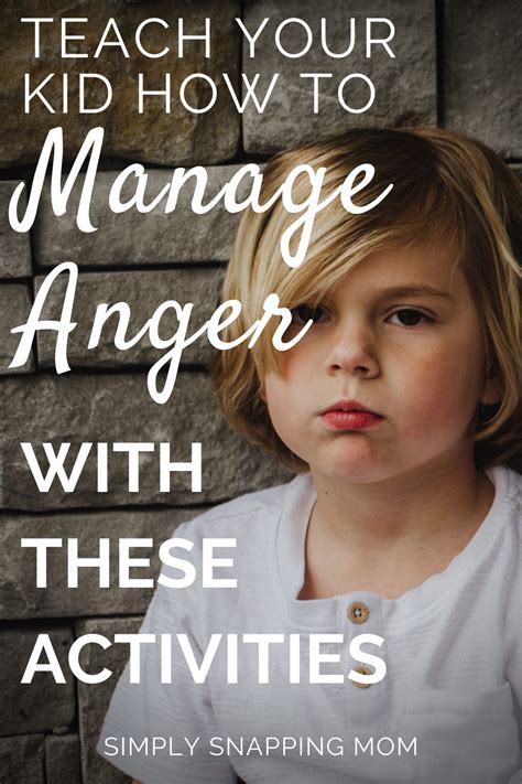 Anger Management Printables For Kids