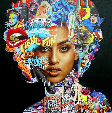 Pop Art Face 15 By Wojtek Babski 2023 Painting Acrylic Collage On