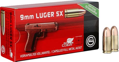 Geco Standard 9mm Luger 9x19 Tfmj 124 Grs Pistolenpatronen Munition