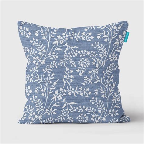 Blue Lavender Cushion Perkins And Morley Designs