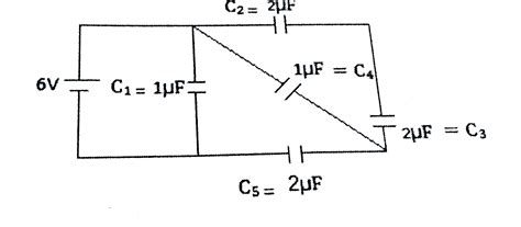 Find Total Energy Stored In Capacitors Given In The Circuit