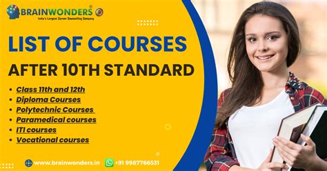 List Of Courses After 10th Standard 2023 Updated List Brainwonders