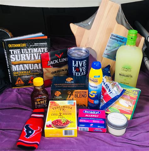 Great ideas make great gifts. DIY Welcome to Texas gift basket | Texas gifts, Texas gift ...