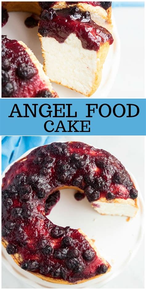 Egg whites, sugar, vanilla extract, and flour. Easy Angel Food Cake - Recipe Girl