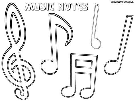 Funny Music Note Coloring Pages Music Notes Coloring