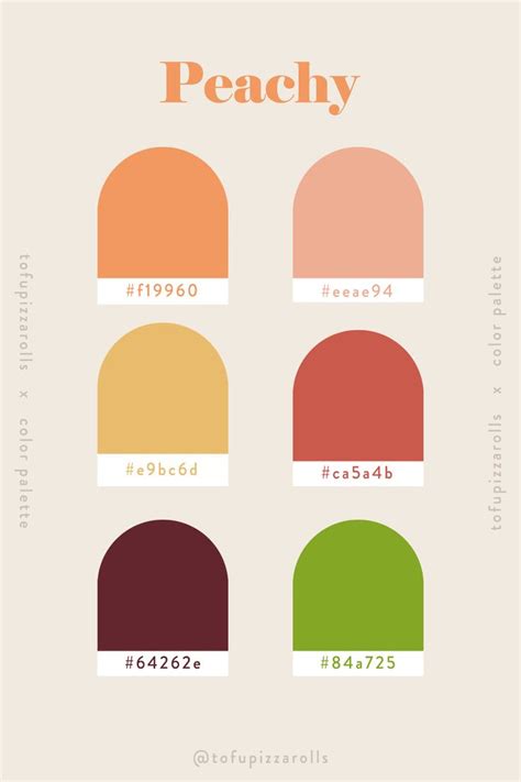 Peach Color Palette Hex Color Palette Flat Color Palette Color