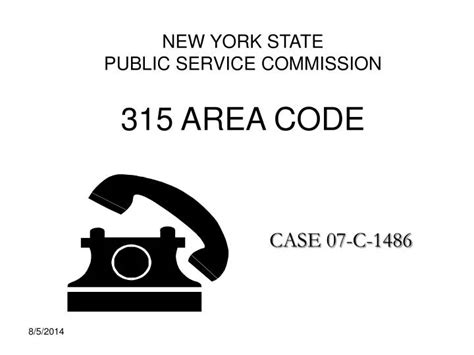 Ppt New York State Public Service Commission 315 Area Code Powerpoint