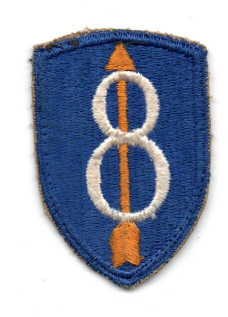 World War Ii Us Army 8th Infantry Division Patch Ebay