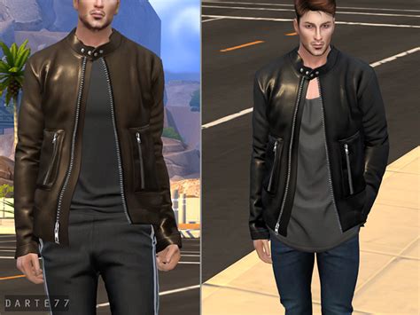 Manchmal Manchmal Zart Dummkopf Sims 4 Leather Jacket Ansteckend Kent Ist