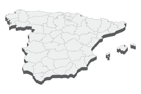 Ilustração De Mapa 3d Da Espanha 6124647 Vetor No Vecteezy