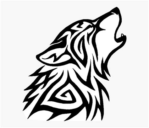 Dessin Silhouette Loup Drawing A Howling Wolf Silhouette Black Tribal