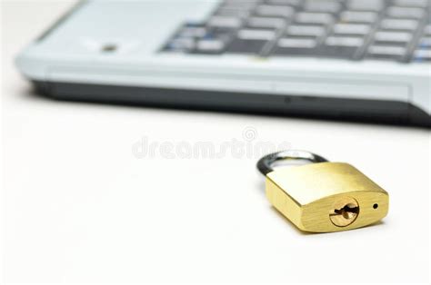 Padlock And Computer Stock Photo Image Of Social Issues 25091760