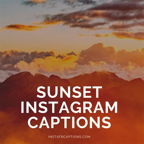 Instagram Captions For Your Sunset Picture In