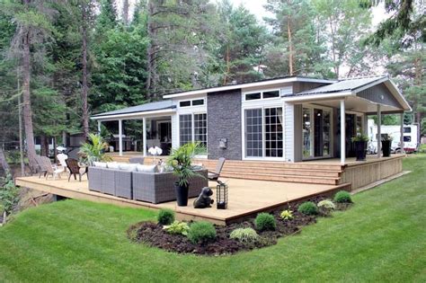 Floor plans for small houses often look cramped on all sides, drawn furniture crowding each interior space. 2 Bedroom 1 bath Tiny Home | Park model homes, Park model ...