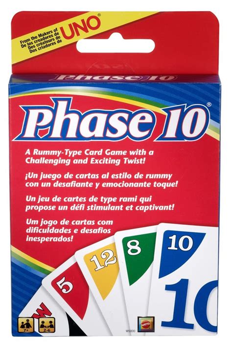 Phase 10 Card Game Board Game At Mighty Ape Nz